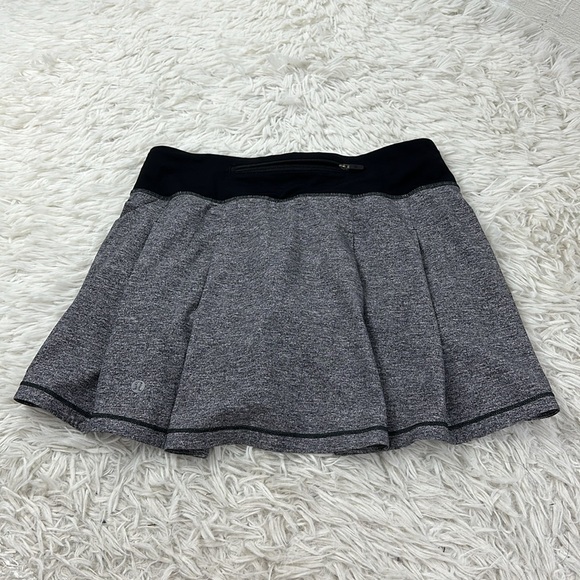 Lululemon Pace Rival Skirt (Tall) *No Panels 15" Heather Lux Multi Black / Black - Picture 5 of 6